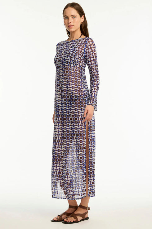 Sea Level Coast Mesh Long Dress